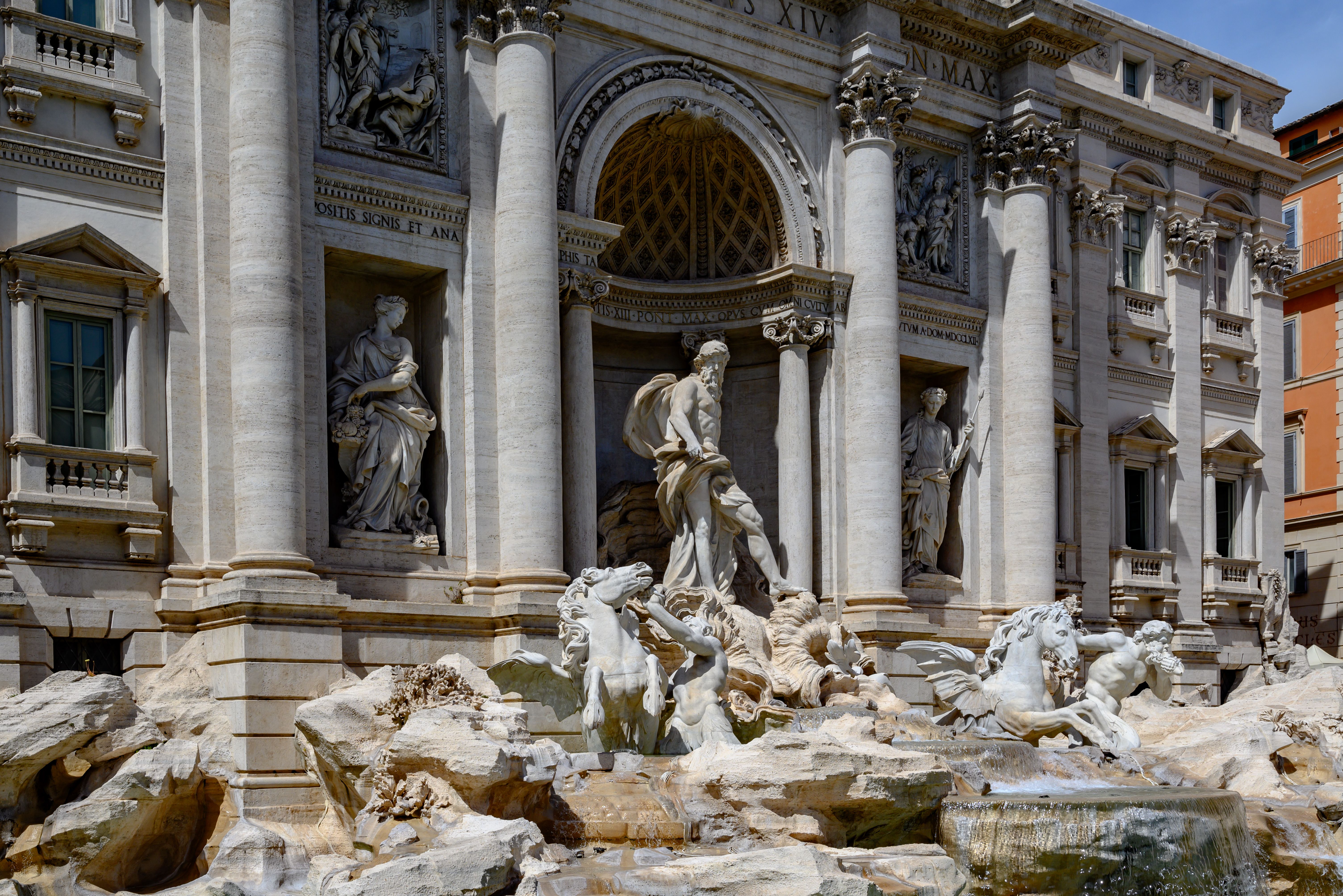 La Fontana di Trevi, en Roma