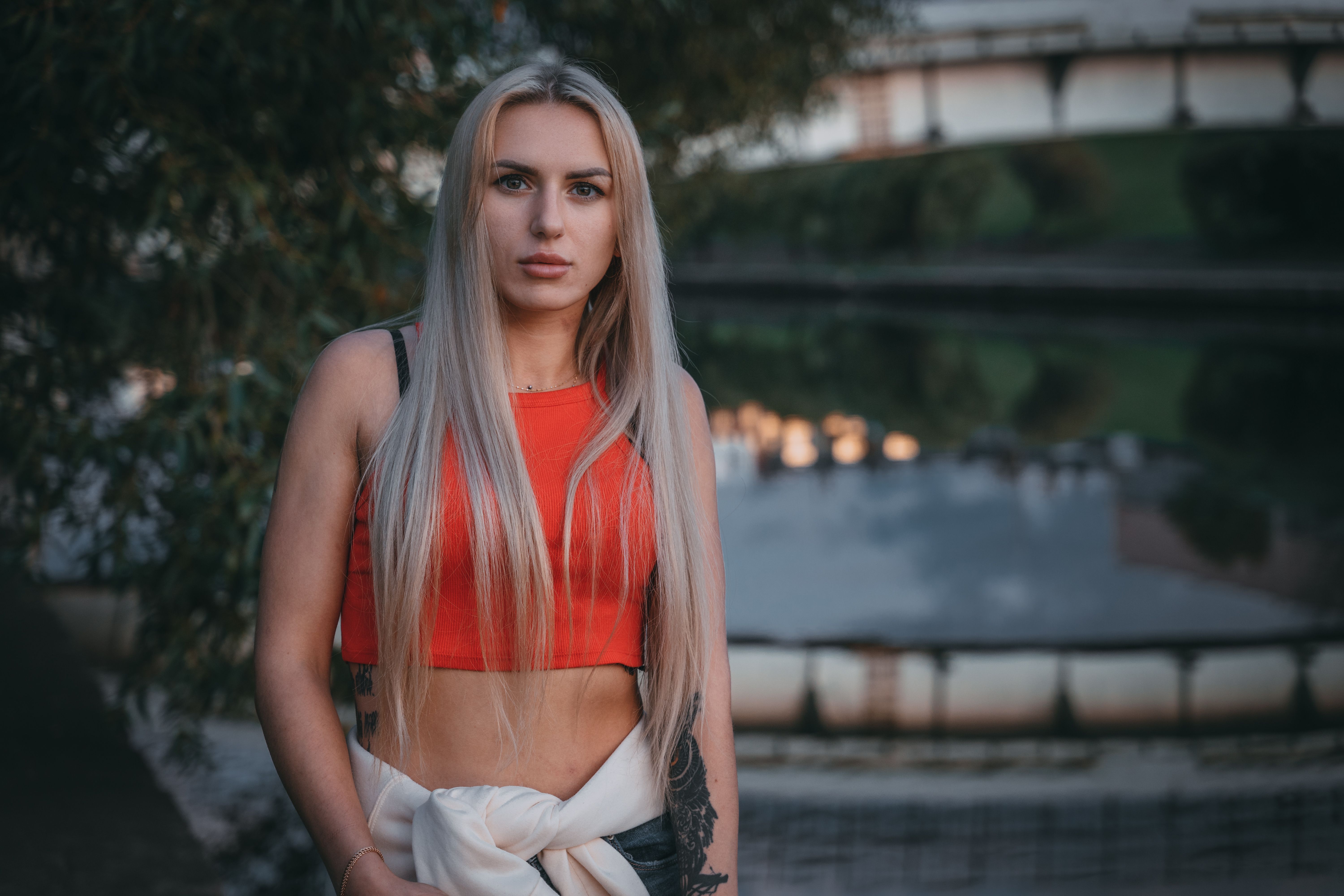 Portrait of a Woman in Minsk Park · Free Stock Photo
