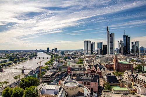 Základová fotografie zdarma na téma budovy, deutschland, letecká fotografie