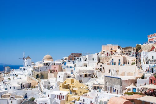 Concrete Houses Under Blue Sky