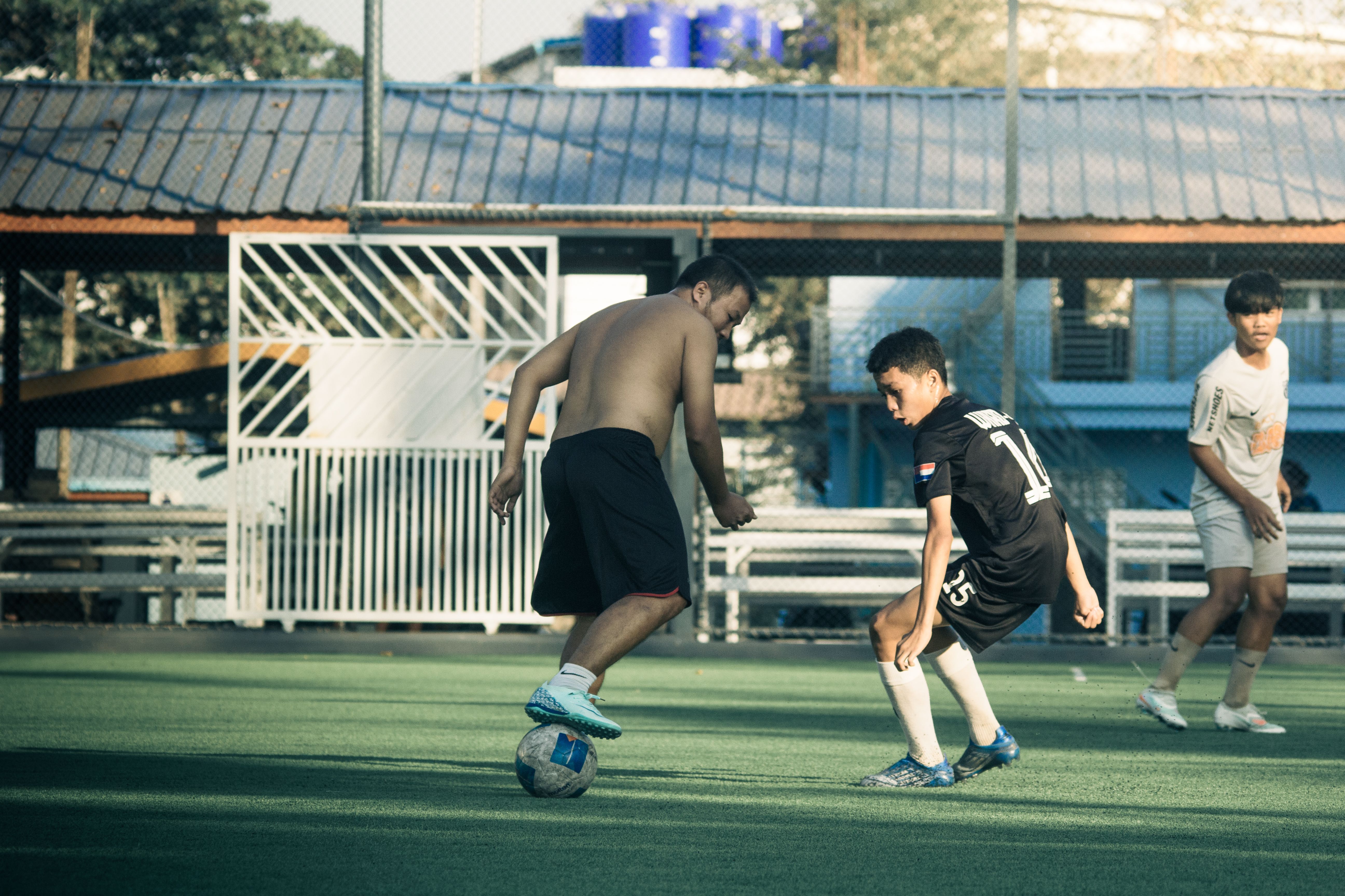 Outdoor Soccer Game in Myawaddy Myanmar