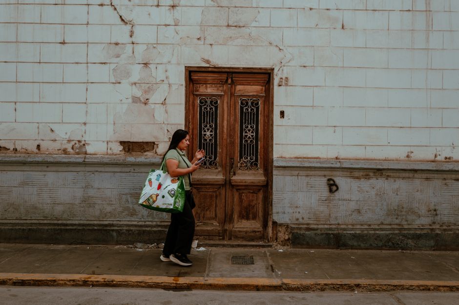 bag and notebook by the door everyday scene lifestyle photo 1