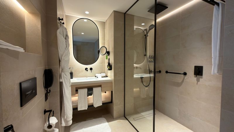 Bathroom with soaking tub