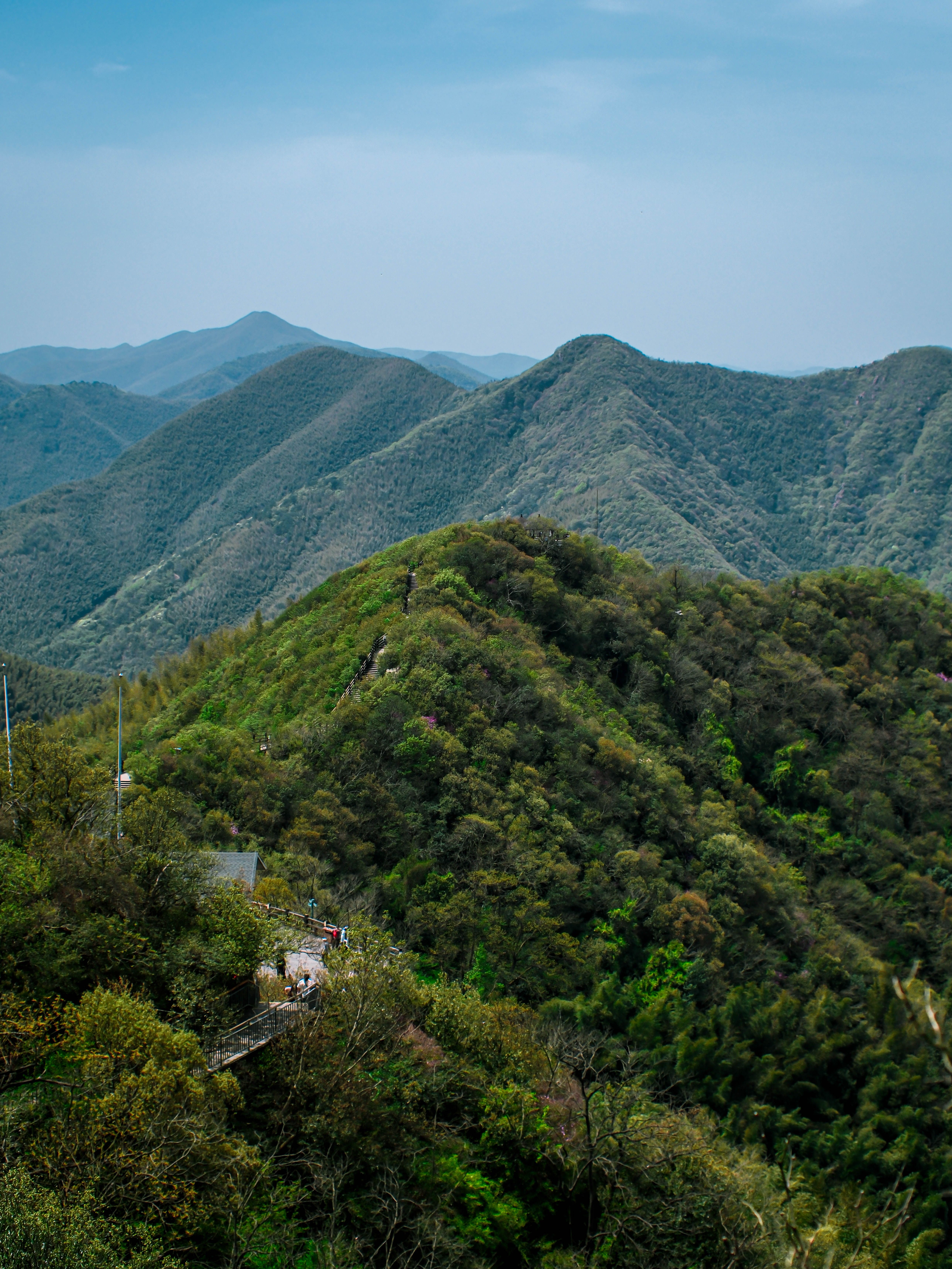 [ColoSach]-explore-a-breathtaking-mountain-range-with-lush-greenery-under-a-clear-blue-sky.