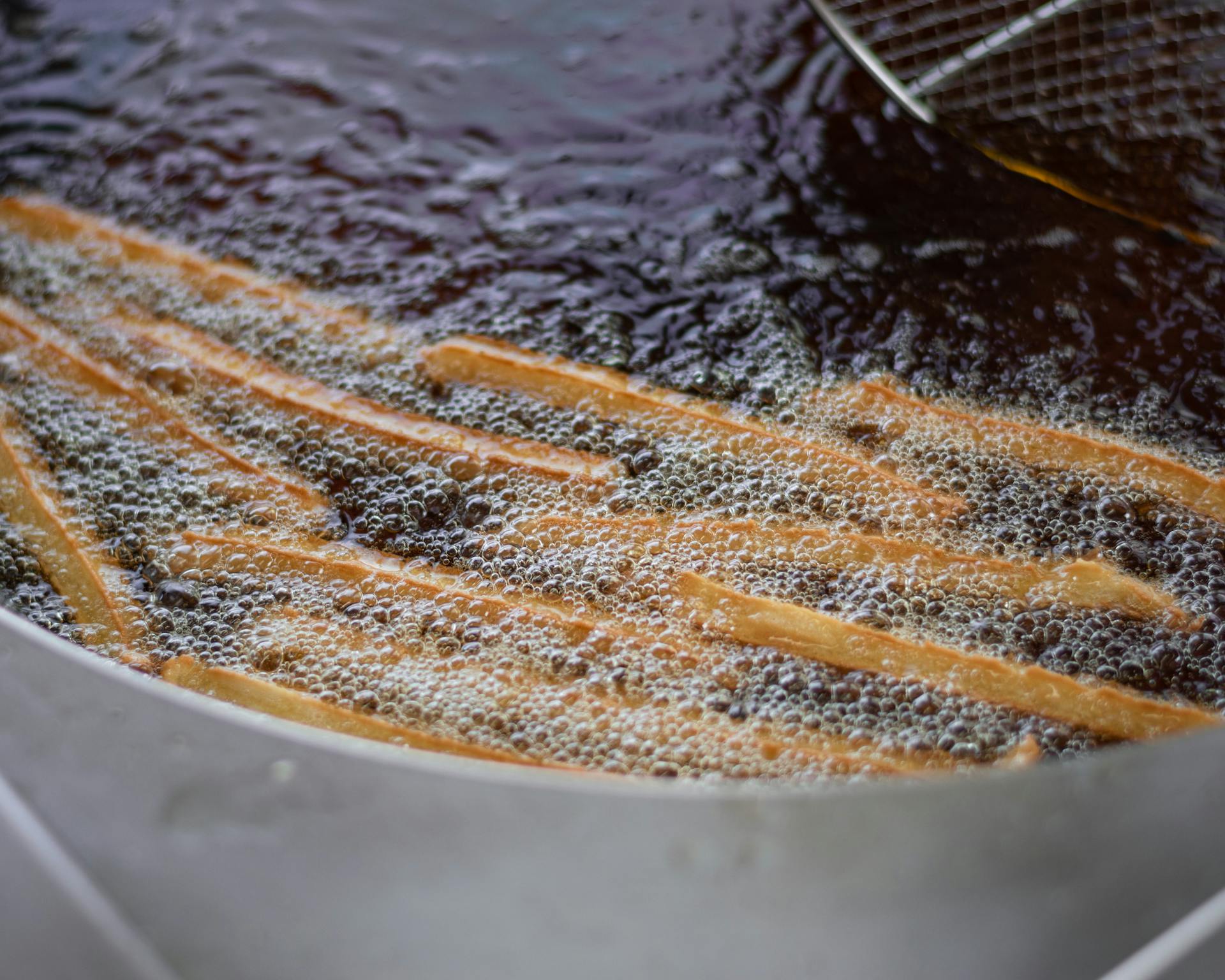 Close Up Shot of Deep Fried Food