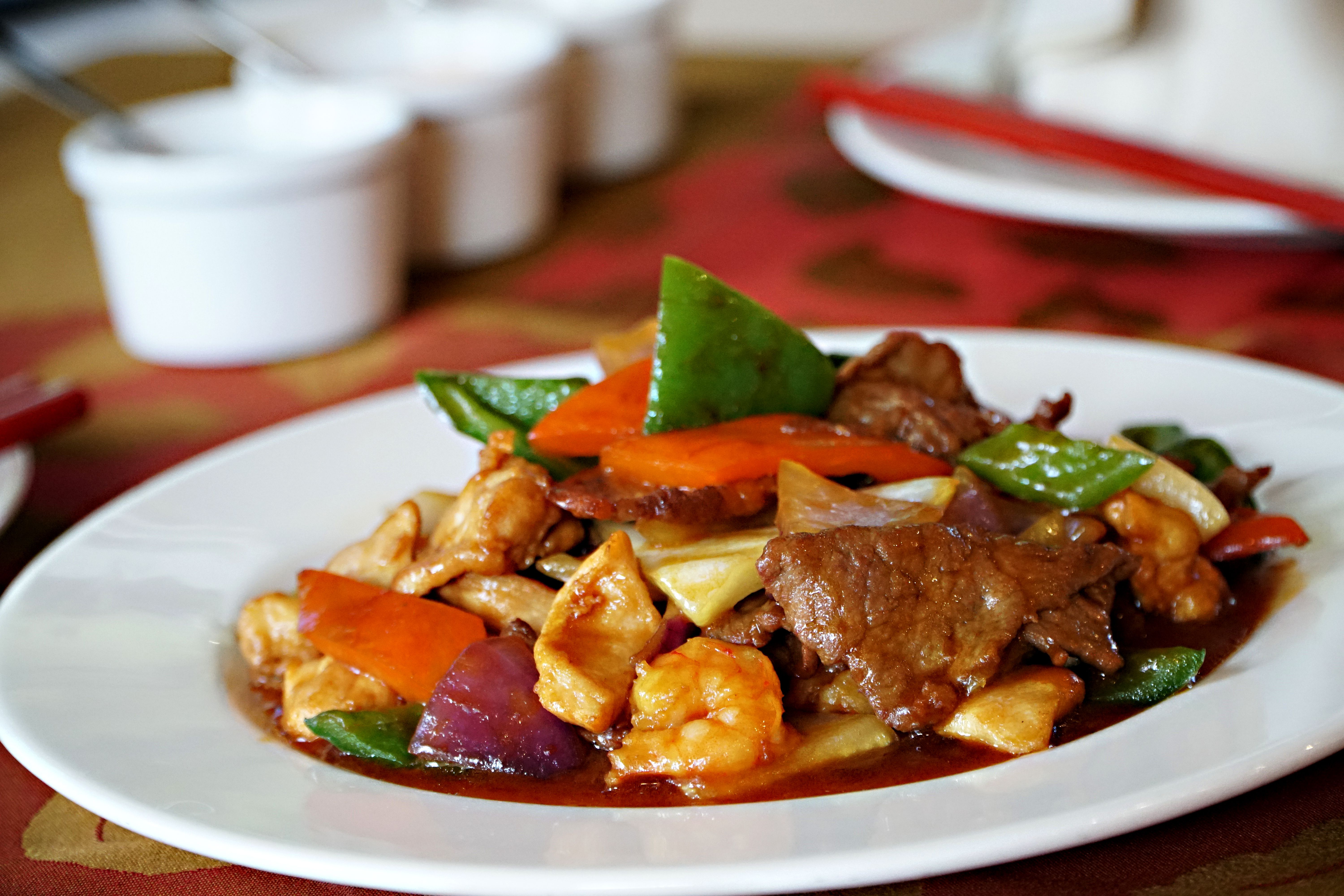 Weeknight Kung Pao with Herbed Rice