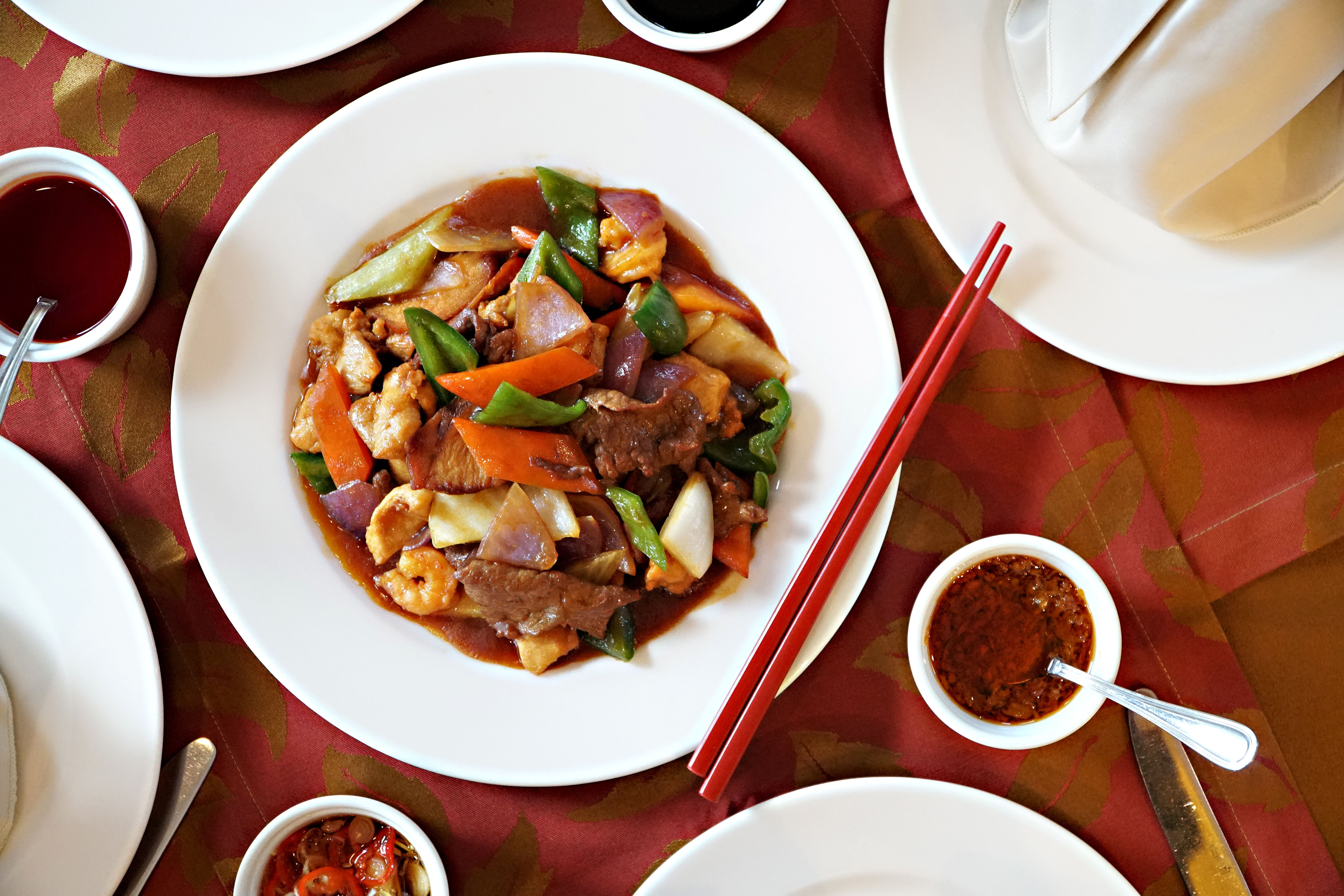 Peanut Noodles with Crispy Shallots