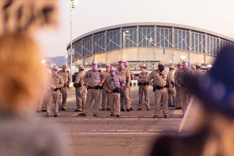 Police Officers On Street