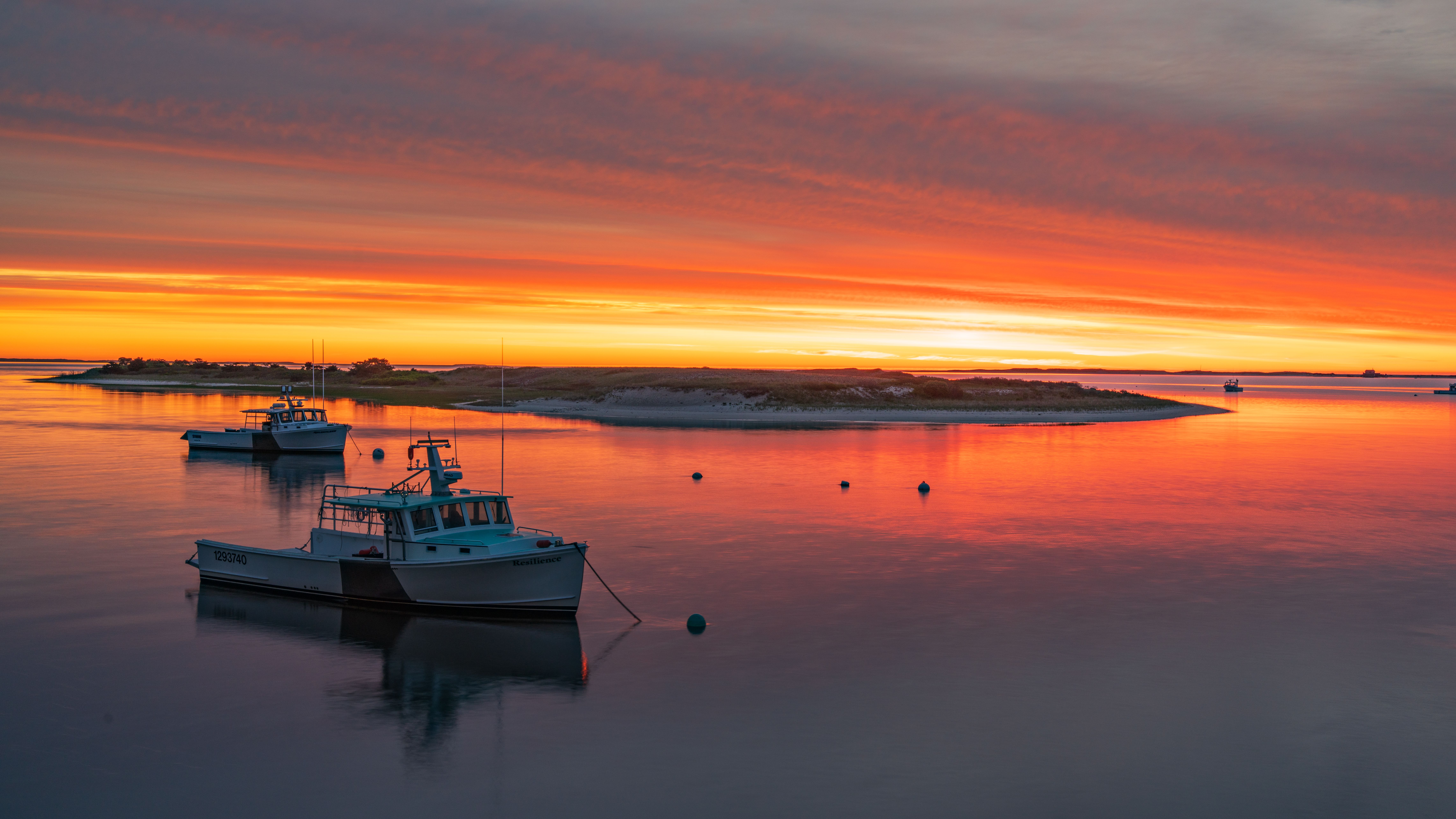 Sunrise over Chatham Harbor, Massachusetts