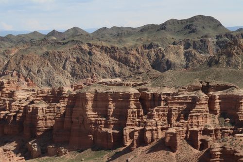 Free Breathtaking landscape of Charyn Canyon showcasing unique rock formations under a clear sky. Stock Photo