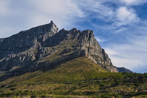 Free Explore the majestic Table Mountain under a clear blue sky in Cape Town, South Africa. Stock Photo
