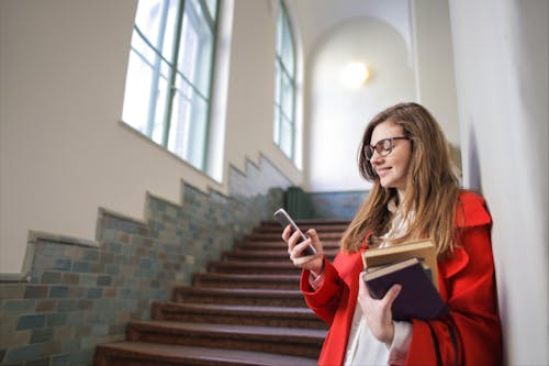 Woman Holding Smartphone