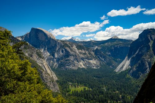 Free Breathtaking summer view of Half Dome at Yosemite National Park, California. Stock Photo