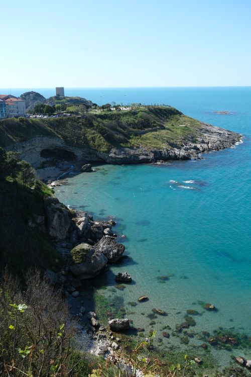 Free A breathtaking view of the coastal landscape in Şile, Istanbul, showcasing rocky shores and turquoise waters. Stock Photo