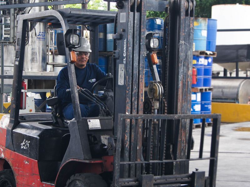 warehouse workers in temperature controlled picking zone