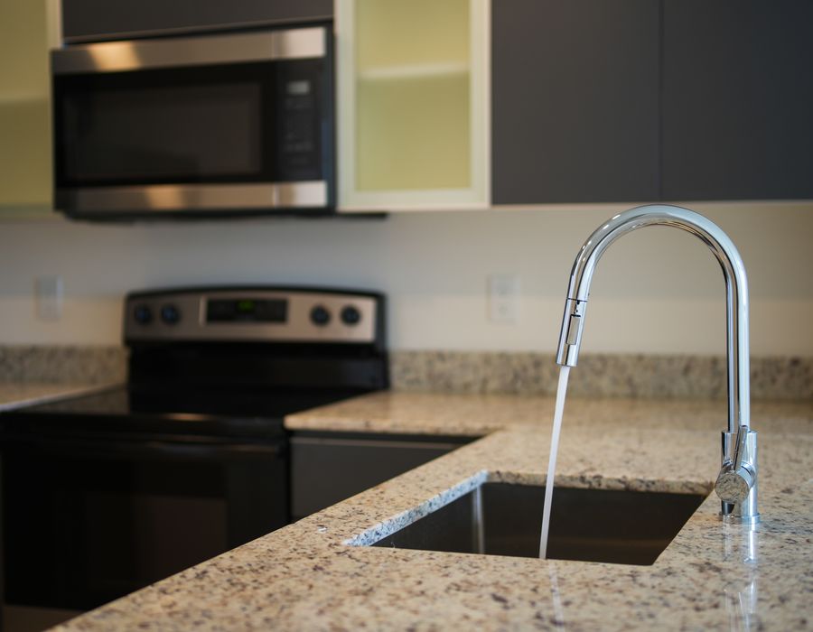 Quartzite kitchen countertop material