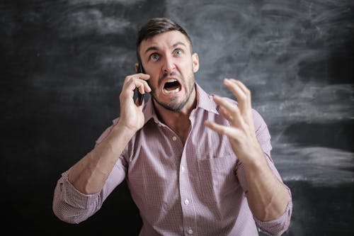 Free Man in Pink Dress Shirt Stock Photo