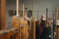 Photo of Easels in a Stockroom