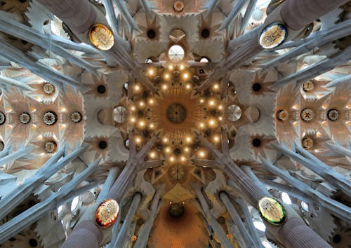 คลังภาพถ่ายฟรี ของ sagrada familia, บาร์เซโลนา, มหาวิหาร