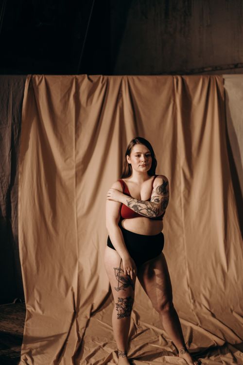 Tattooed client portrait