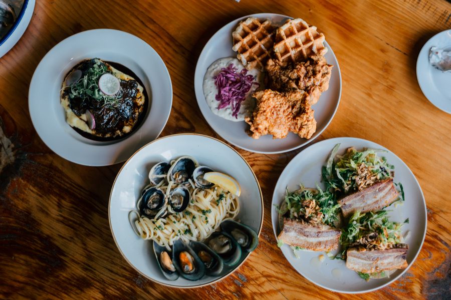 A table of world dishes