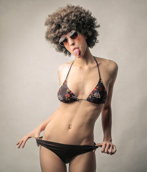 Základová fotografie zdarma na téma afro, bikini, dáma