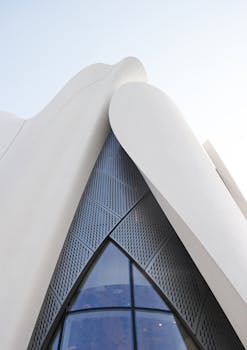 韩国首尔现代建筑与未来主义设计的特写镜头令人惊叹