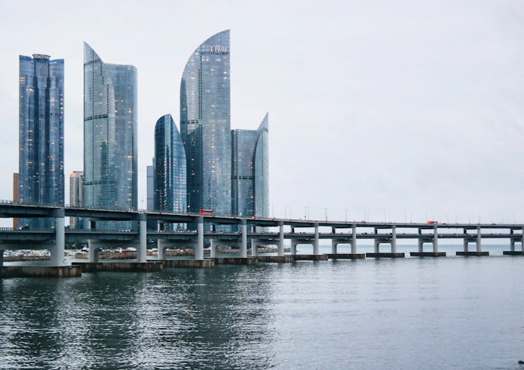 Concrete Bridge On Body Water