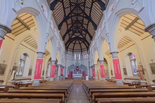 Free Explore the gothic beauty of St Marys Church interior, a historical landmark in England. Stock Photo
