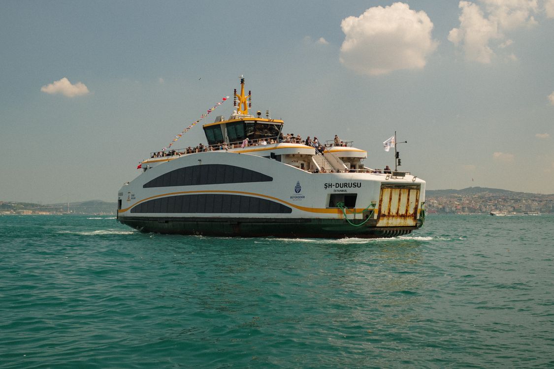 Istanbul Ferry Crossing the Bosphorus Strait · Free Stock Photo