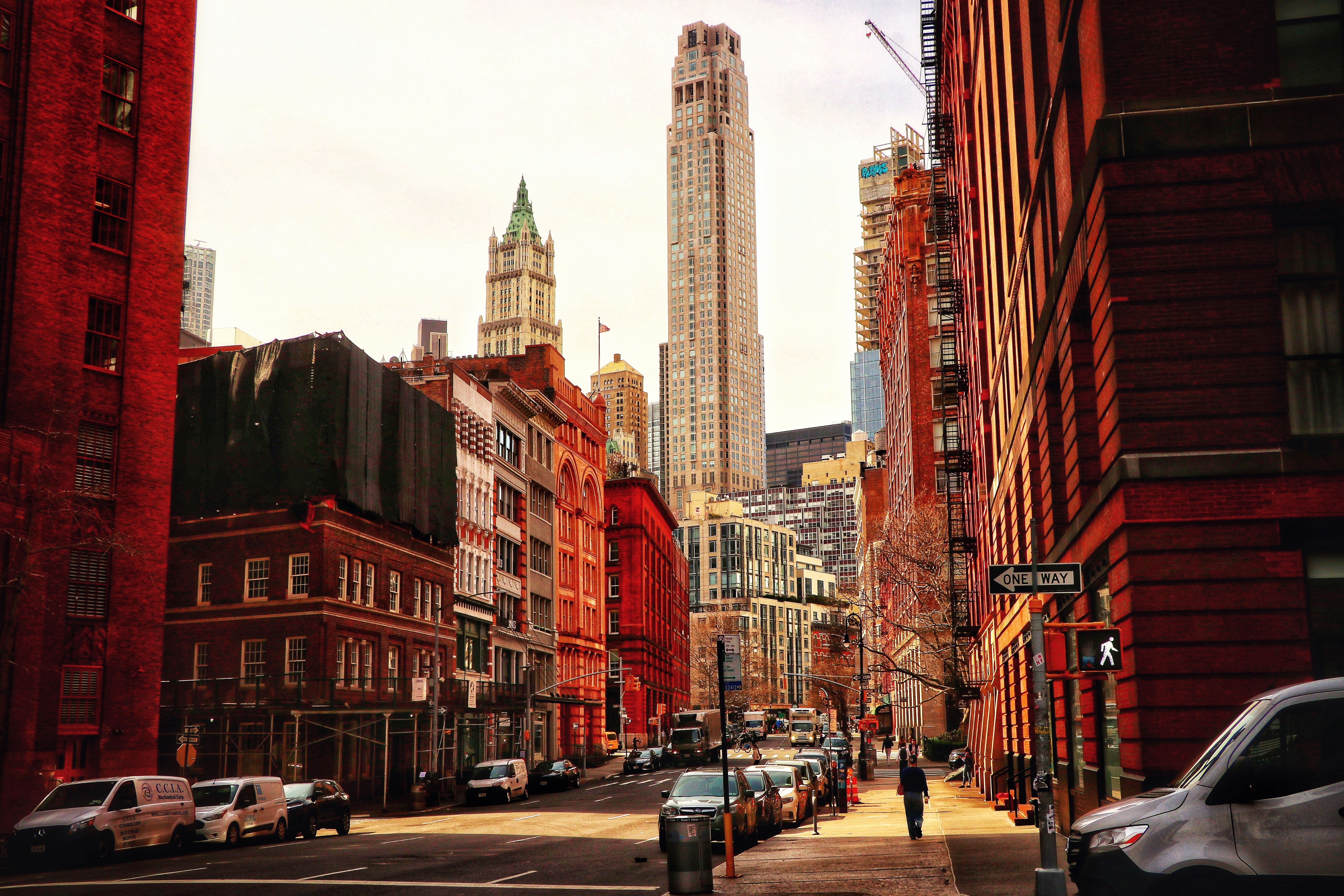 Skyline of the Manhattan financial district