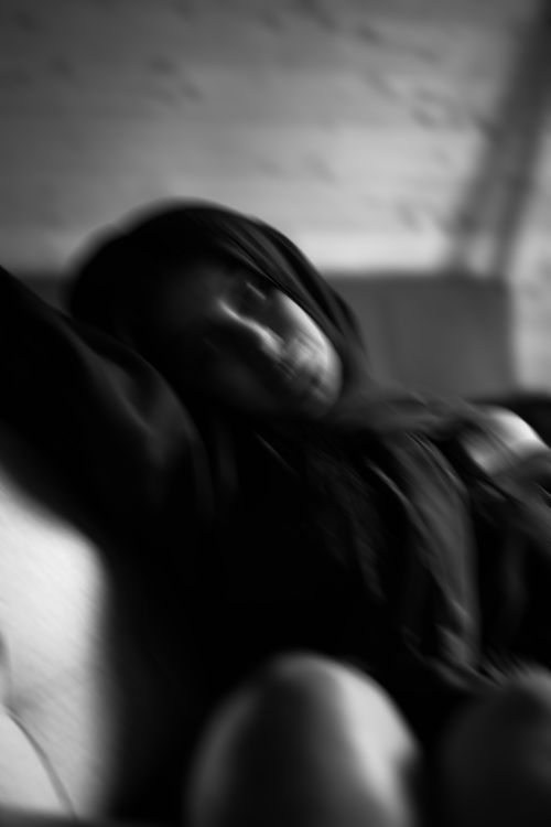 Free stock photo of asian girl, black, black and white Stock Photo