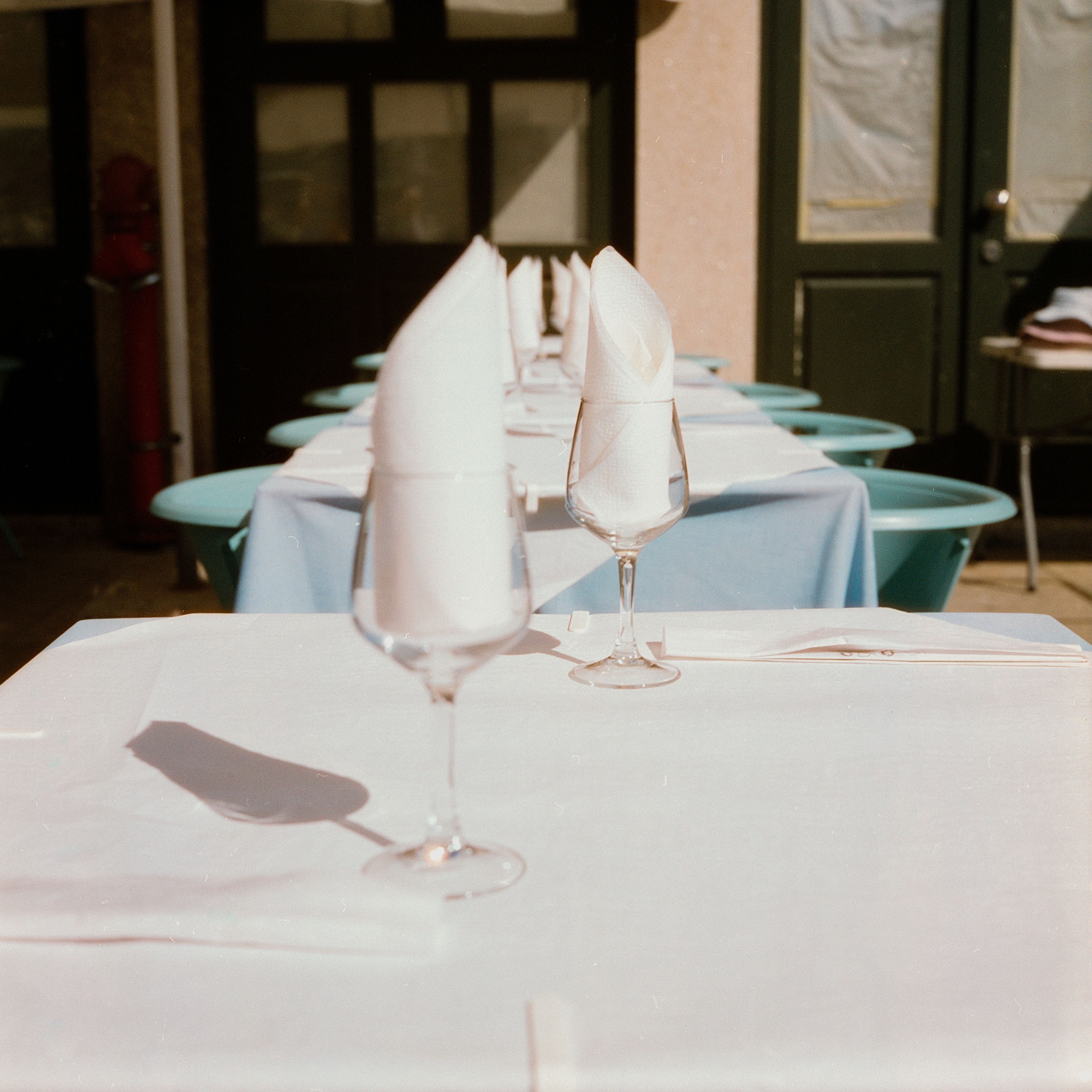 Folded white two-ply napkins — photo by Efe Ersoy on Pexels