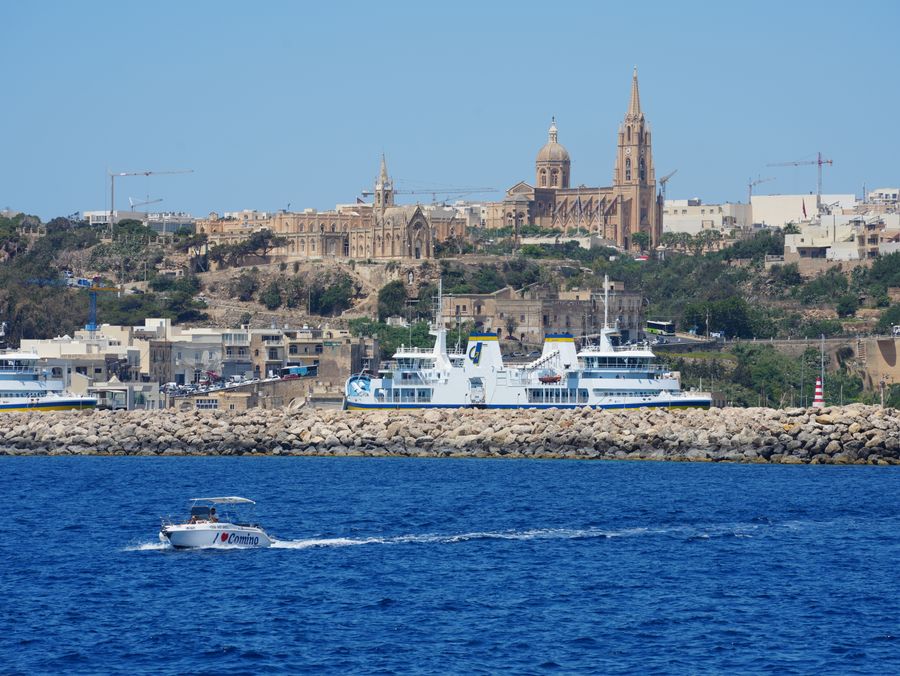 Gozo Malta coastline and Mediterranean scenery
