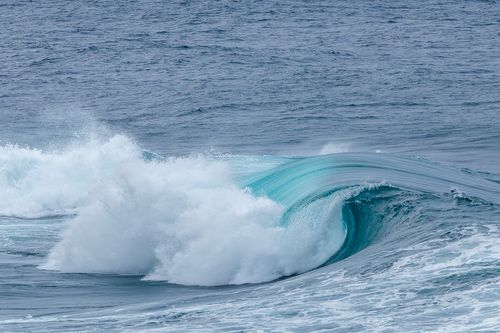 Free Dynamic ocean wave crashing at Culburra Beach, New South Wales, Australia. Stock Photo