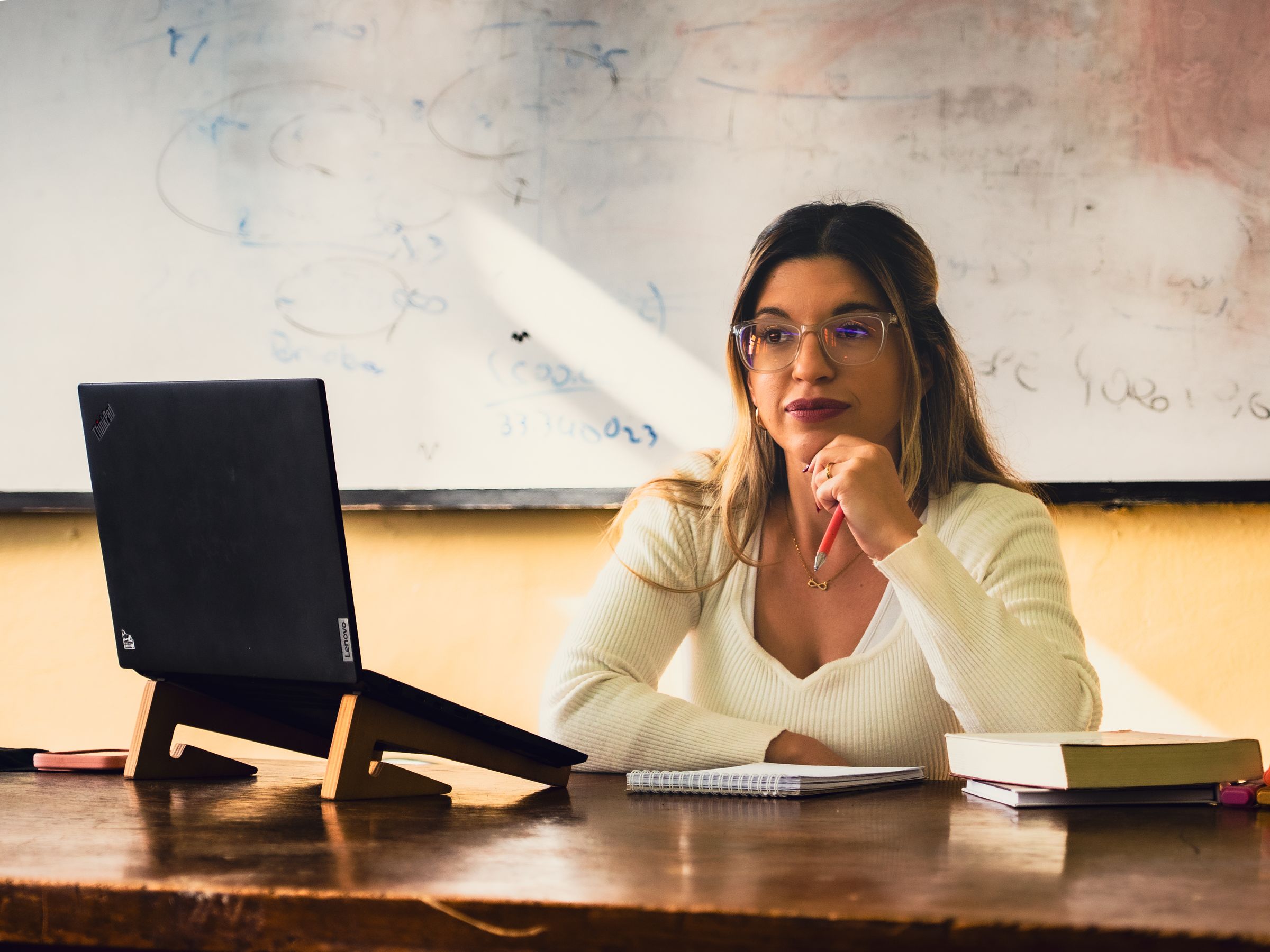 A person analyzing personal finances on a laptop
