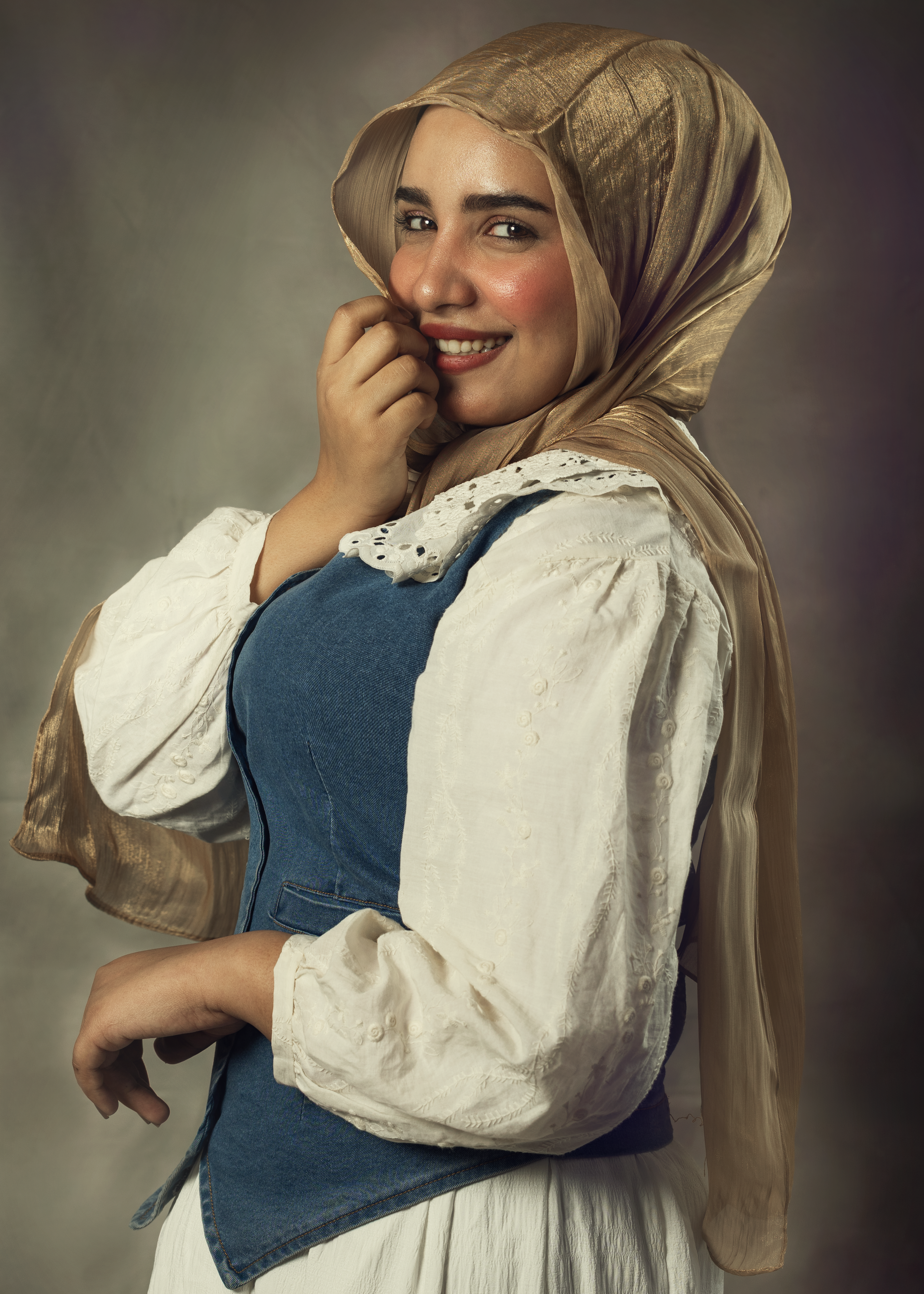 Portrait of Smiling Woman in Traditional Attire · Free Stock Photo