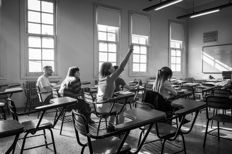 Studenten im Hörsaal einer deutschen Universität