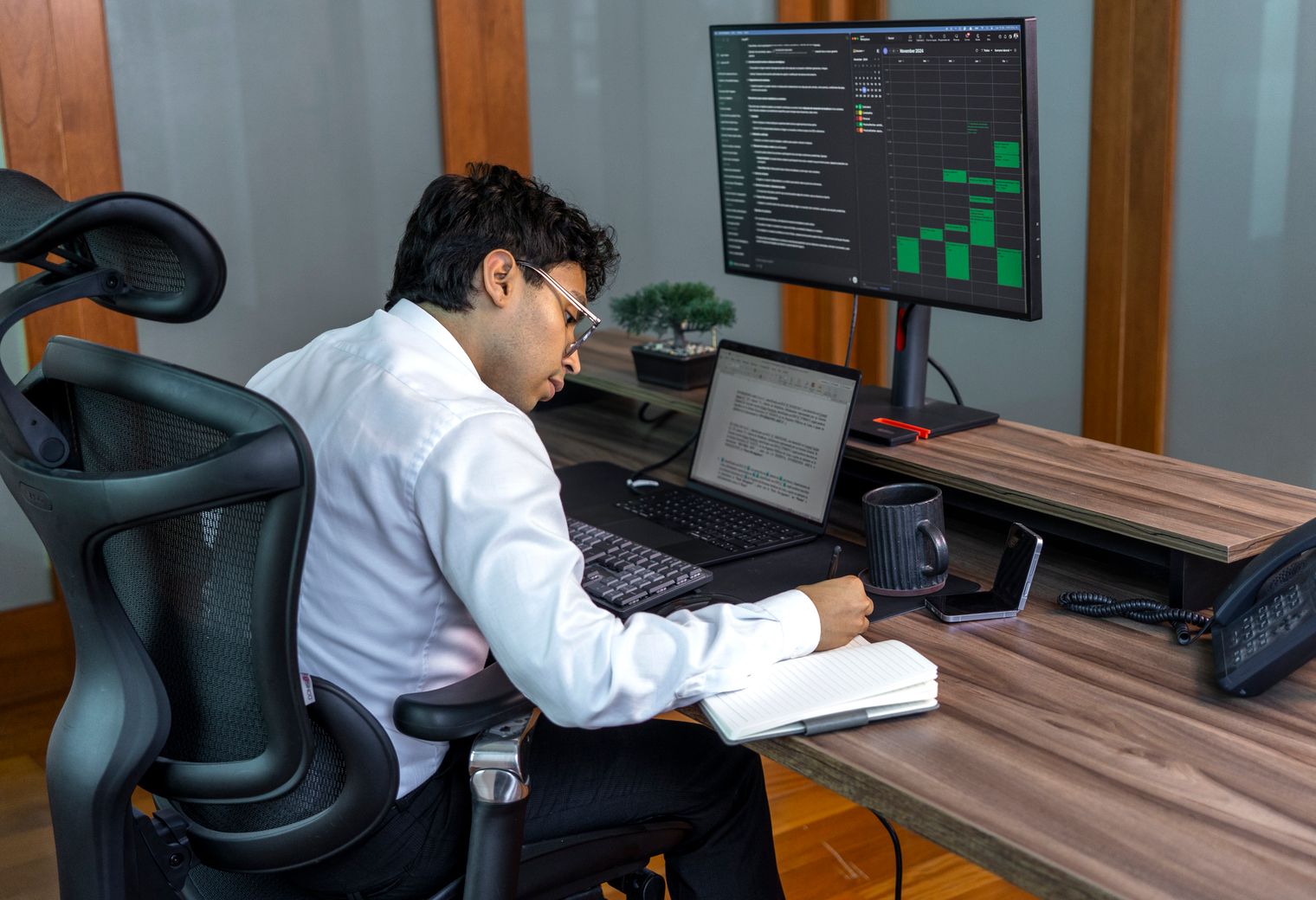 Newington — office relocation team moving desks and equipment