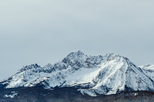 Montagne Couverte De Neige