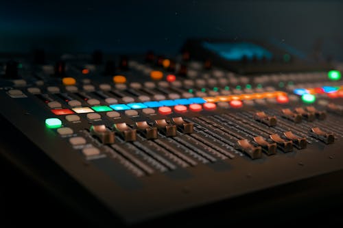 Close-up Photo of Copper Audio Mixer