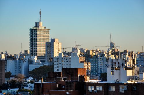 Free Urban skyline of Montevideo, Uruguay featuring iconic architecture and cityscape during daylight. Stock Photo
