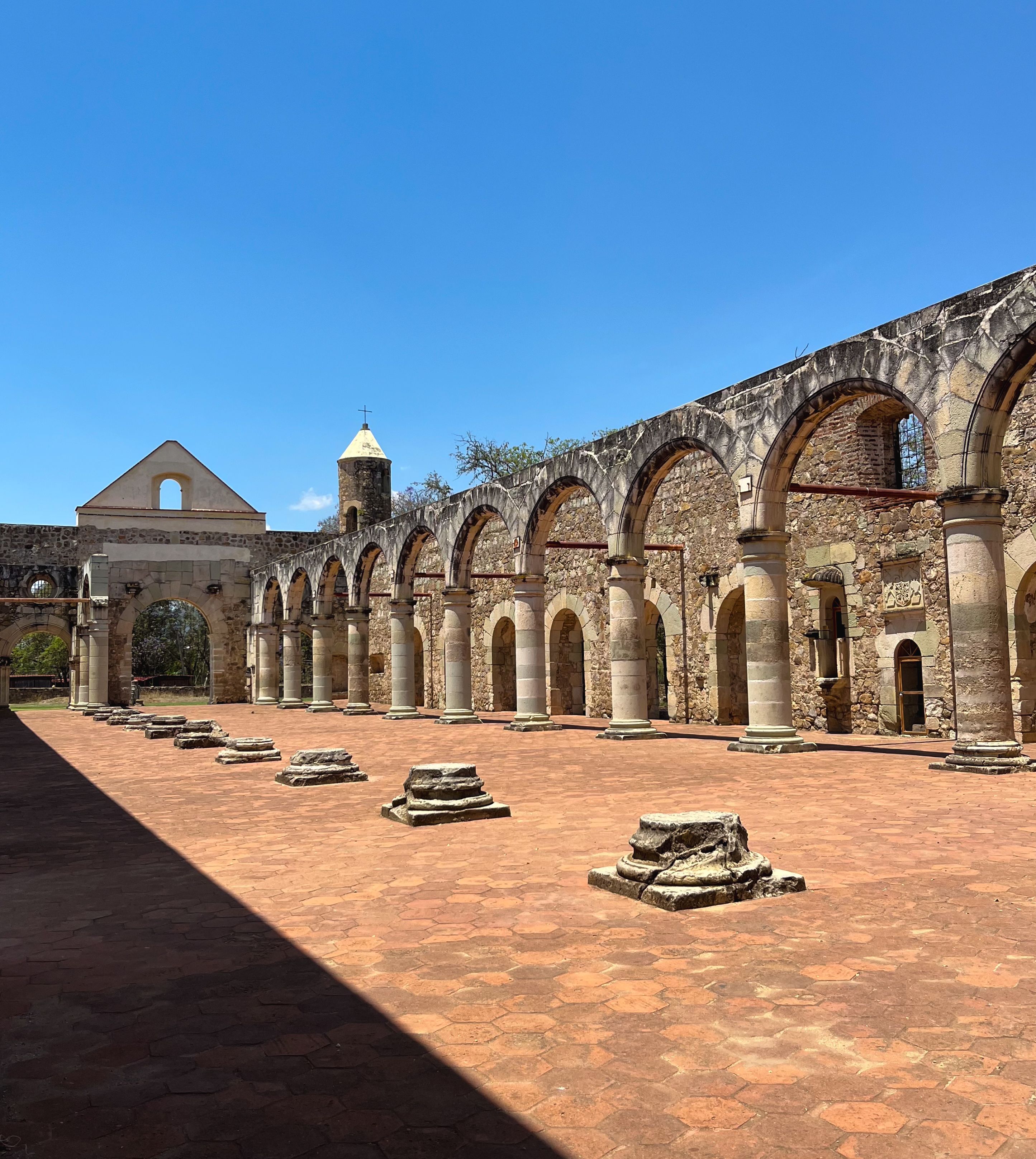 Explore the ancient arches of San Pablo, a historic site in Oaxaca, Mexico.