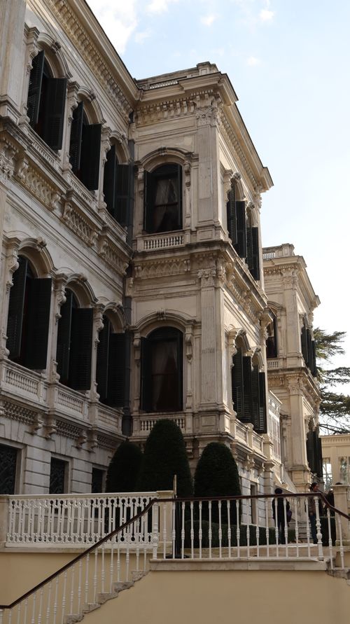 Free Classic European architecture of a historic building in Istanbul, Turkey, showcasing baroque details and grandeur. Stock Photo