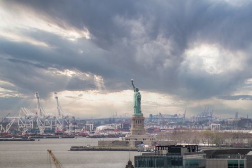 Free stock photo of new york harbor, nyc, statue Stock Photo