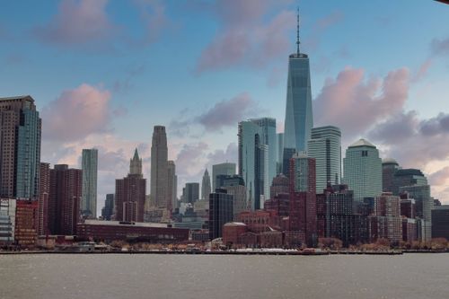 Free stock photo of atardecer, new york harbor, nyc Stock Photo