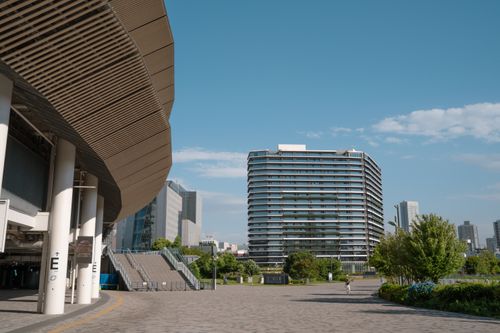 Free Explore modern architecture and urban design in Tokyo, Japan's vibrant cityscape. Stock Photo
