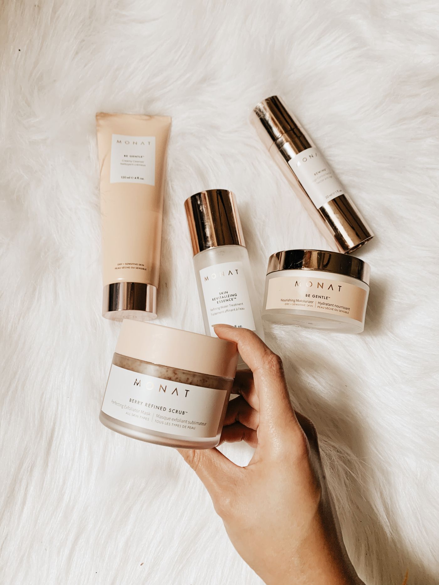 Facial skincare and gentle cleansing routine