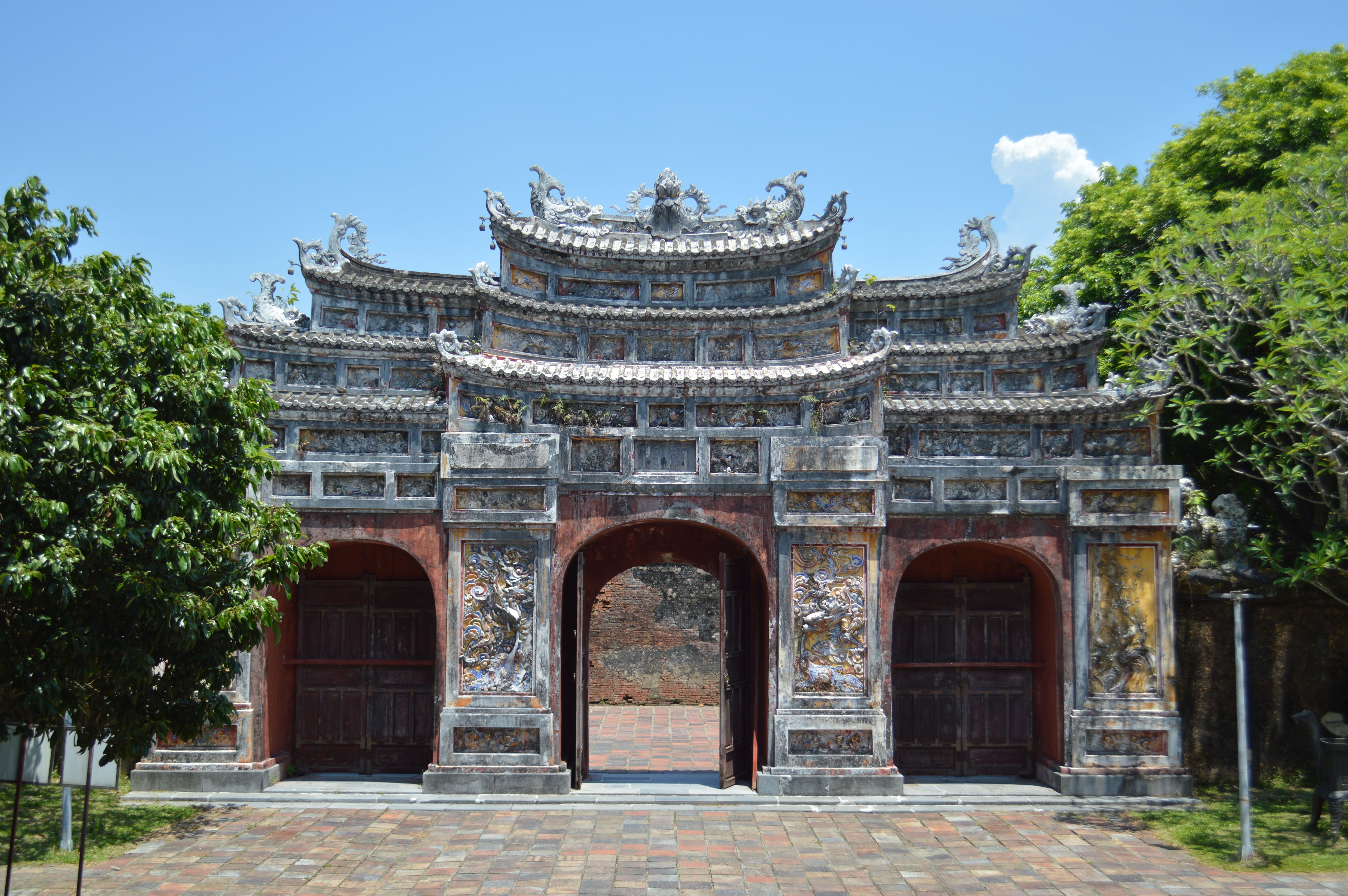 The majestic gates and ancient architecture of the Imperial City of Hue, a UNESCO World Heritage site in Vietnam