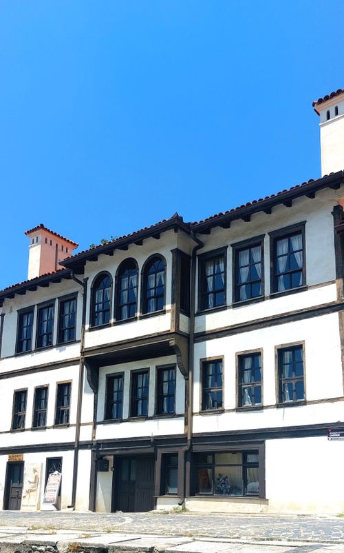 Free Beautiful Ottoman era building showcasing traditional architecture against a clear blue sky. Stock Photo